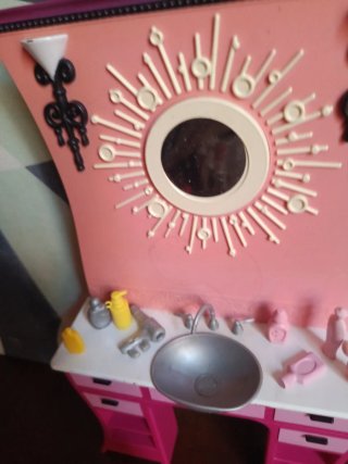 Mobile Bagno Barbie con Sedia