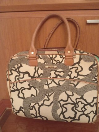 Maletín TOUS Beige y Negro