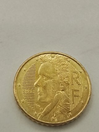 Moneda 50 céntimos 2025 de Francia Marie curie