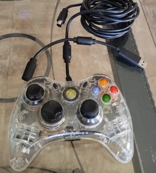 Mando Xbox Afterglow Transparente