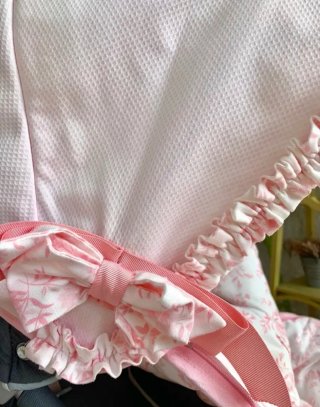 Funda Bugaboo Baby Luna rosa con flores