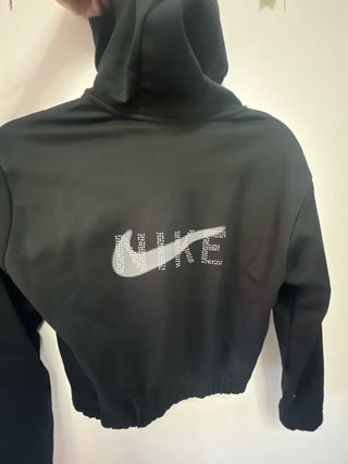 Chaqueta Sudadera Nike Negra con Brillantes