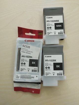 3 Cartuchos de Tinta Canon PFI-102