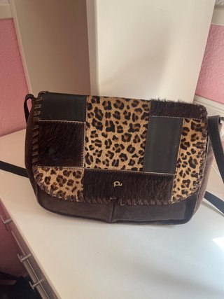 Bolso patchwork leopardo y ante