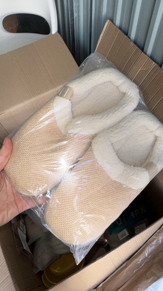 Zapatillas de casa beige