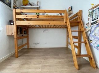 Cama Semi Alta Flexa con Escalera