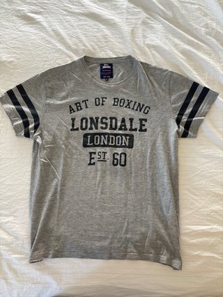 Camiseta Lonsdale London Art of Boxing Gris NUEVA