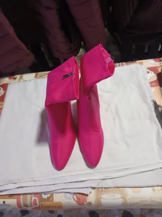 Botines de Tacón Rosa