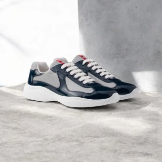 Zapatillas Prada Azul Marino y Gris