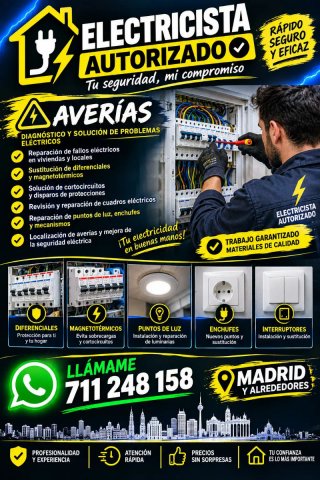 Urgencias y Averías Eléctricas  | Alcalá de Hen