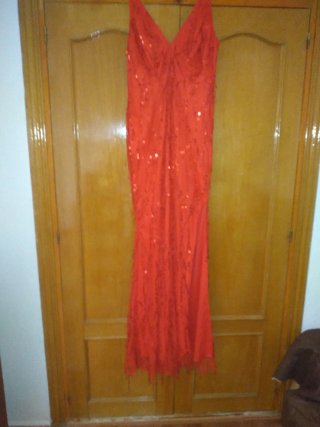 Vestido rojo lentejuelas