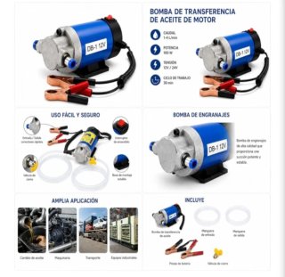 Bomba de Extracción de Aceite 12V