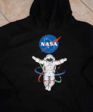 Felpa Shein NASA Nera