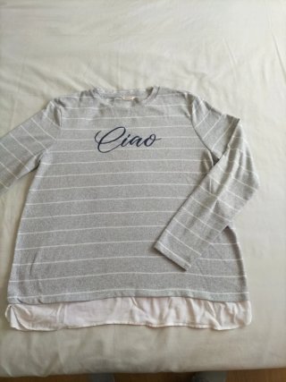 Jersey Finito Stradivarius Gris Talla XL