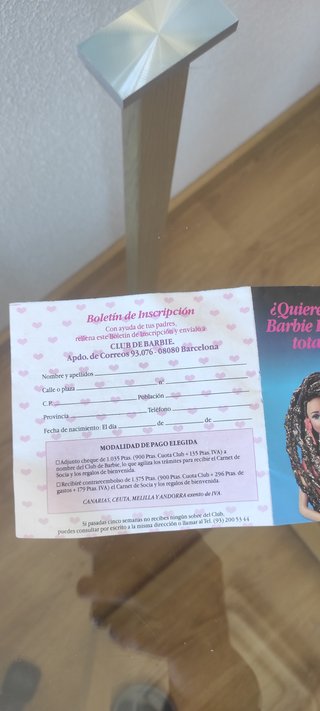Cromos Barbie 1993 Mattel + Bollettino