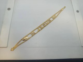 Pulsera M Jesús de Oro 18k