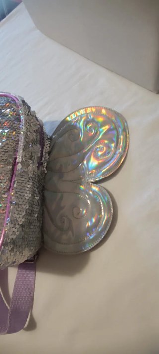 Mochila Claire's Menina com Lantejoulas e Asas