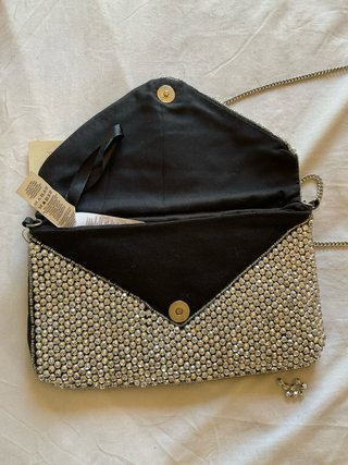 Bolso de fiesta plateado Primark