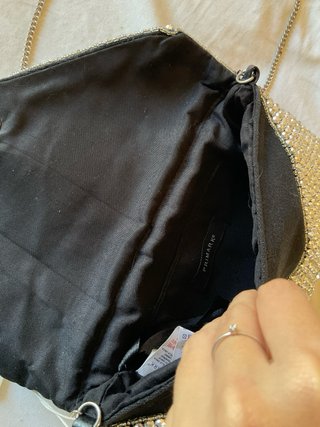 Bolso de fiesta plateado Primark