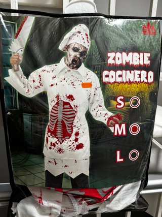 Disfraz Cocinero Zombi Adulto Talla M