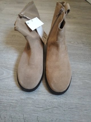 Botines Zara Beige Talla 36