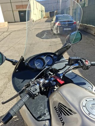 Honda Touring Moto Dorado/Plateado