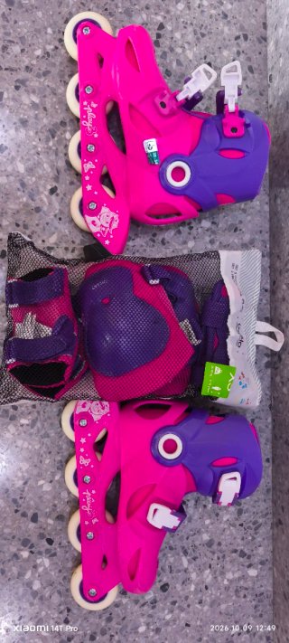 Patines Oxelo Talla 32-34 y Set de Protección