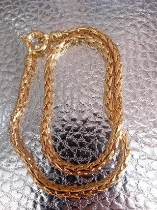 Cadena Chapada en Oro