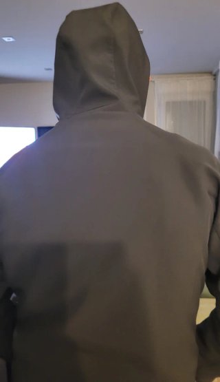Chaqueta Quechua gris y roja