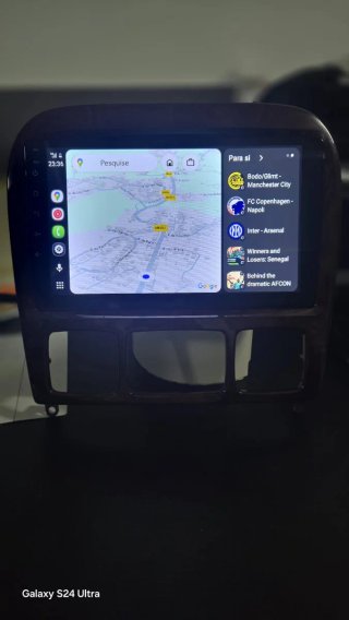 Rádio Mercedes W220 Android + GPS + Carplay