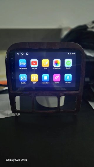 Rádio Mercedes W220 Android + GPS + Carplay