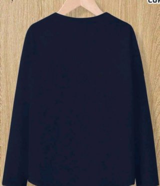 Camiseta de manga larga azul marino