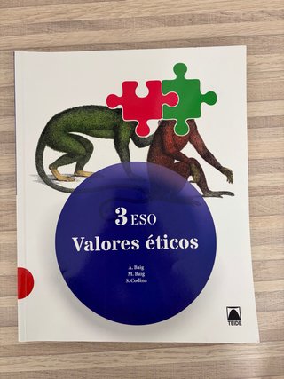Libro Valores Eticos 3 ESO Teide