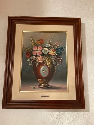 Cuadro Óleo Original con Marco de Madera