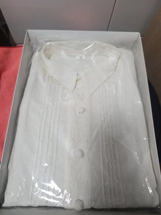 Camisa de Fallero Blanca Talla 43