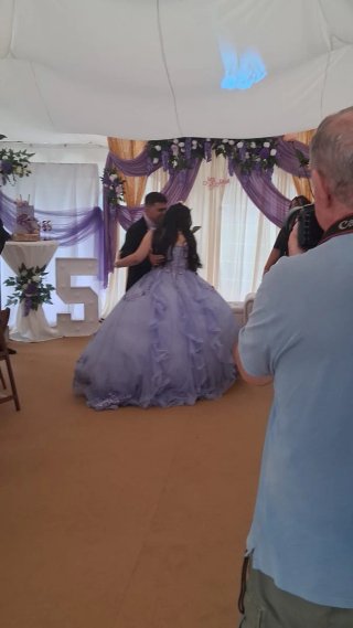 Vestido de Quinceañera Lila