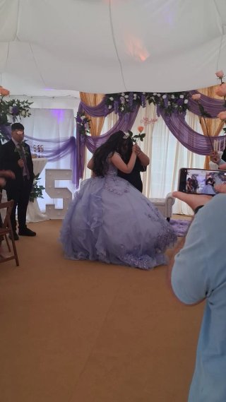 Vestido de Quinceañera Lila