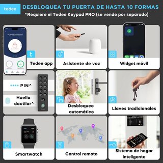 Cerradura Inteligente Tedee GO2 Alu