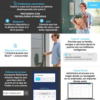 Cerradura Inteligente Tedee GO2 Alu