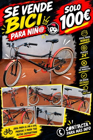 Bici para niñ@ 100€