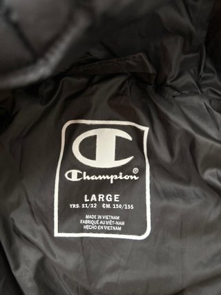 Anorak Champion Negro/Blanco Talla 11-12