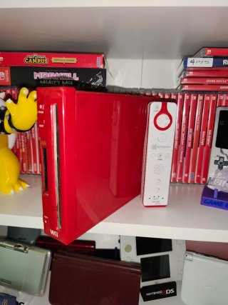 Consola Nintendo Wii Roja con Mando