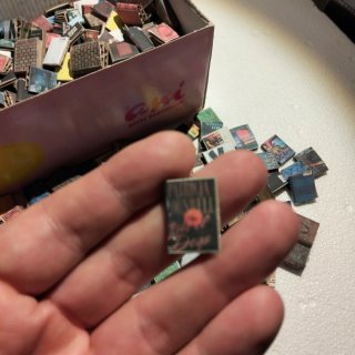 Miniaturas libros atrezo maquetas