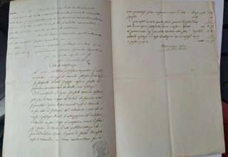 Documento originale del 1863