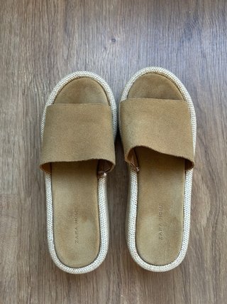 Sandalias Zara Home Beige/Marrón