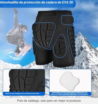 Shorts protección talla M snowboard esquí patines