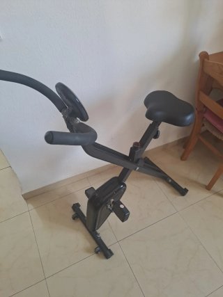 Bicicleta Estática Plegable Negra