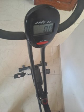 Bicicleta Estática Plegable Negra