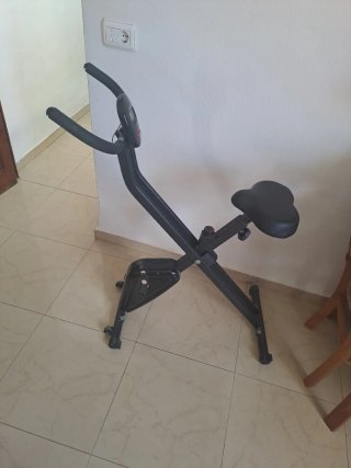 Bicicleta Estática Plegable Negra