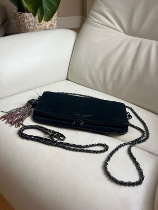 Bolso Zadig & Voltaire negro con flecos